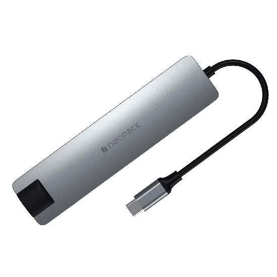 Neopack 7 in 1 USB C Hub Multiport Adapter with HDMI 4K 30Hz, 100W PD